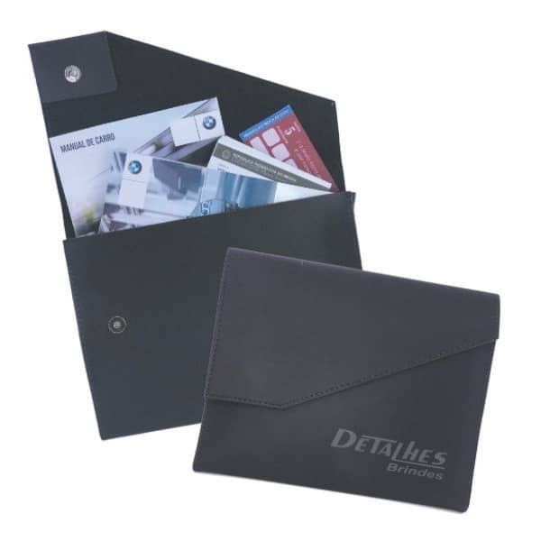 Porta Manual de Veiculos em Couro Sintético