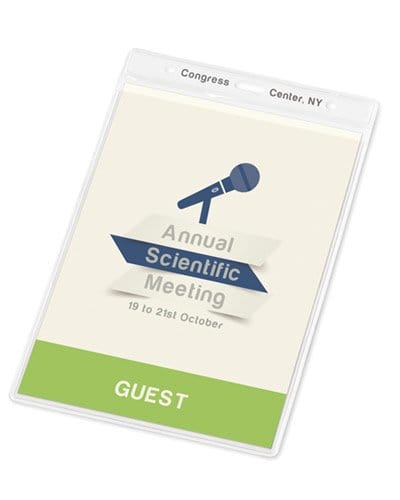 Porta crachá personalizado