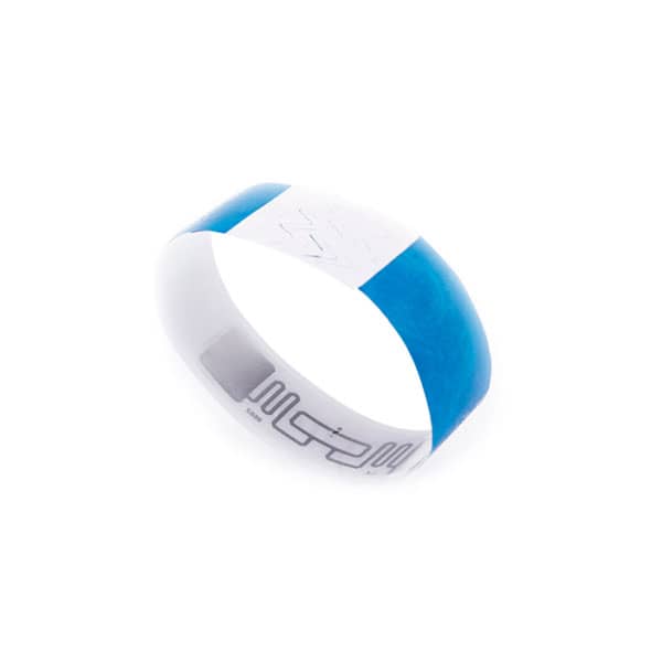 Pulseira TYVEK ajustável com chip RFID NFC