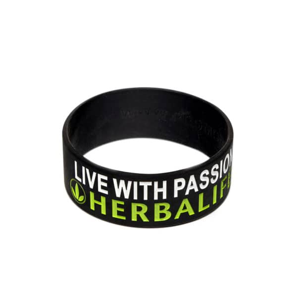 Pulseira de silicone larga