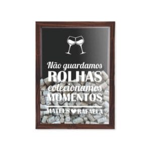 Quadro Porta-Rolha Personalizado