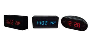 Relógio de mesa digital