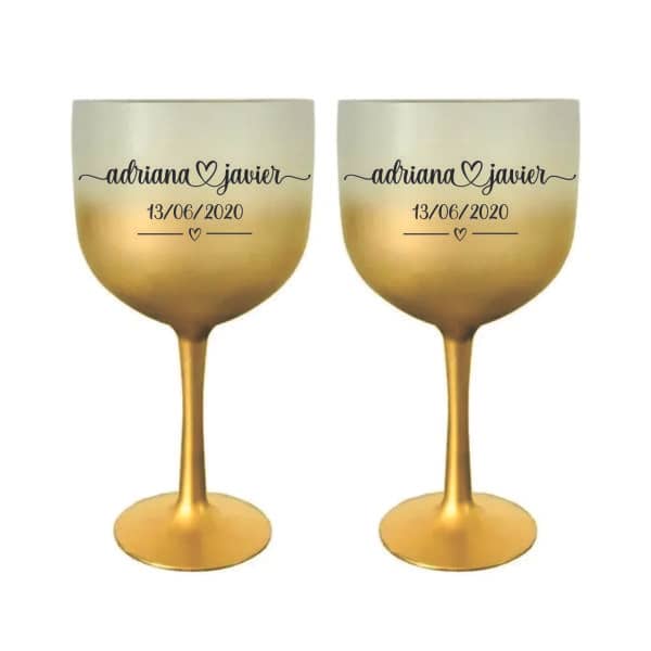 Taça de Gin Personalizada com Vinil Personalizada