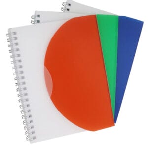 Bloco personalizado com capa plástica