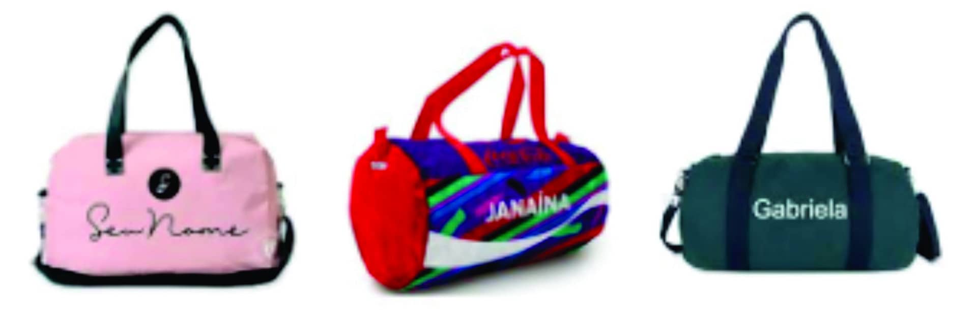 Bolsa Academia Feminina Personalizada com Nome