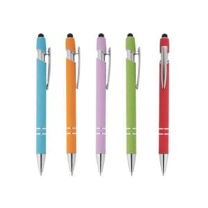 Caneta metálica touch personalizada