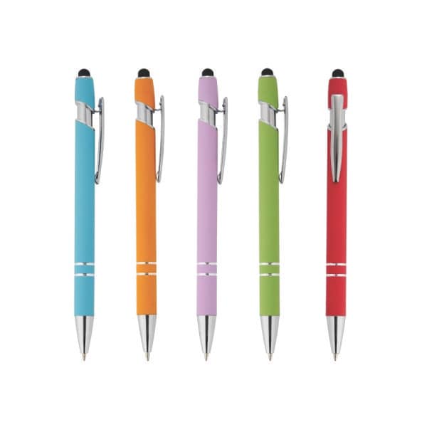 Caneta metálica touch personalizada