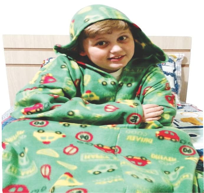 Cobertor com mangas infantil