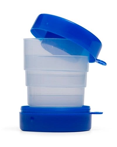 Copo retrátil com porta comprimido personalizado