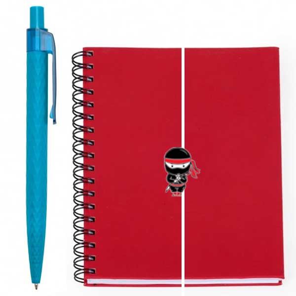 Kit caderno e caneta personalizado brinde