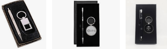 kit caneta com chaveiro