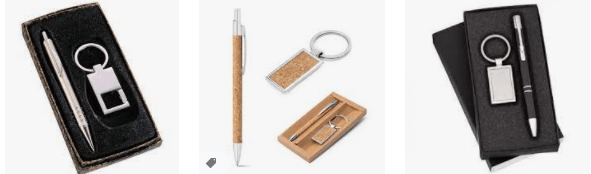 kit chaveiro e caneta