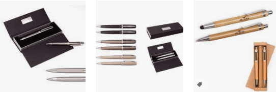 kit de caneta e lapiseira