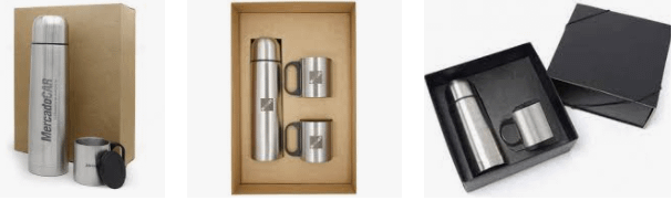 kit garrafa térmica e caneca