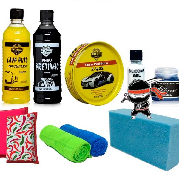 Kit limpeza automotiva