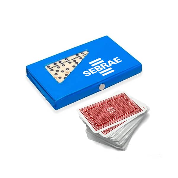 KIT Poker – Jogo dominó e Baralho Personalizado