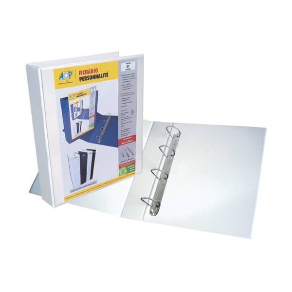 Pasta Fichário 2 Argolas Colorida Plástico  A4