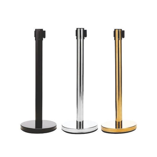Pedestal Organizador de Fila com Fita Retrátil