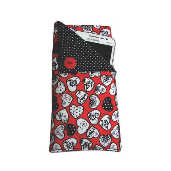 Porta Celular de Celular Corações Personalizado