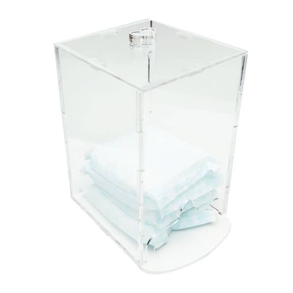 Porta-Absorvente em Acrilico Transparente