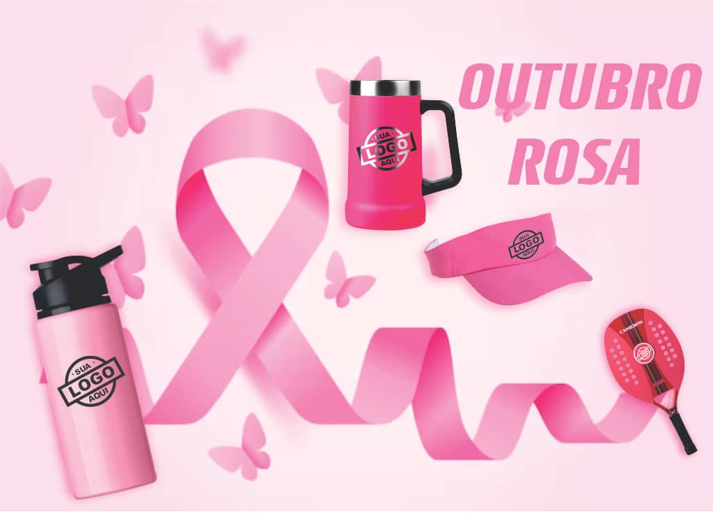28 sugestões para brindes de Outubro Rosa